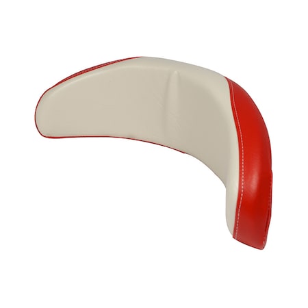 A & I Products Back Cushion, Wood Base, WHT/RED 21" x6" x2" A-372757R92-17